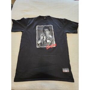 Vintage Rare Mens Scarface Clothing Co Graphic Tshirt Tony Montana Cigar Size 2x